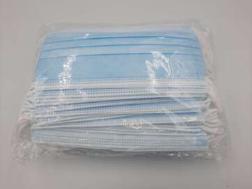 Maseczki pp3 z drucikiem kolor niebieski