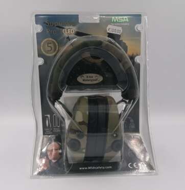 Ochronniki słuchu aktywne msa Supreme Pro-X + LED - Multicam / Woodland