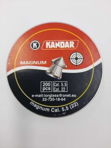 Śrut do wiatrówki firmy Kandar 5,5 mm